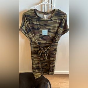 Camo t shirt dress
